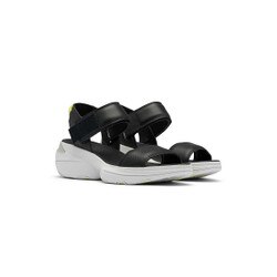 Sorel Explorer Blitz Stride Sandal Women's in Black Moonstone